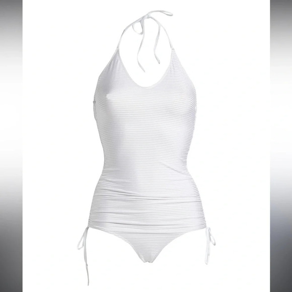 Albertine One Piece White Swimsuit, size T1 / small - Picture 1 of 12